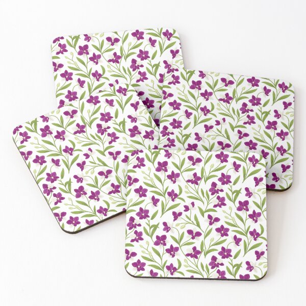 Item preview, Purple Dendrobium Orchid Pattern – Exotic Tropical Floral Design designed and sold by GraceCreation.