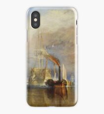 TURNER, The Fighting Temeraire, 1839, Joseph Mallord William Turner. on BLACK iPhone Case