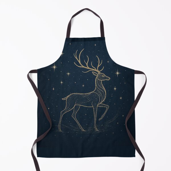 Item preview, Elegant Reindeer Silhouette of Fine Golden Lines designed and sold by SmilingAnny.