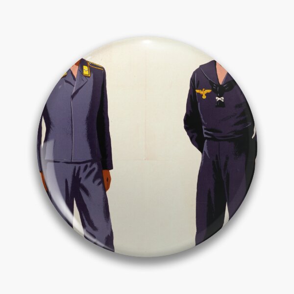 Item preview, Vintage WWII Poster | Spot at Sight Chart No. 2 | Enemy Uniforms Identification | German Airman & Sailor Propaganda Art designed and sold by artofuniverse.