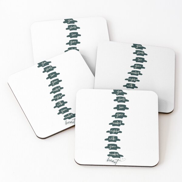 Item preview, Scoliosis Awareness - You Shall Love Your Crooked Neighbor with Your Crooked Heart designed and sold by parshalltoyou.