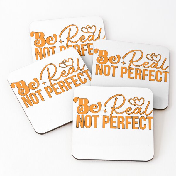 Item preview, Be Real Not Perfect – Inspirational Quote Design designed and sold by Building60media.