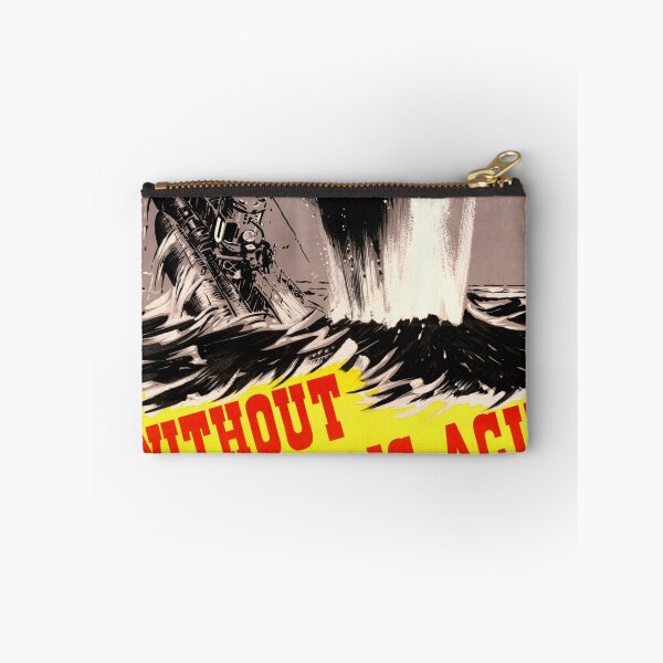 Item preview, WWII Propaganda Poster | No TNT Without Sulphuric Acid | Submarine Explosion Art | Industrial War Effort | Bold Red Typography designed and sold by artofuniverse.