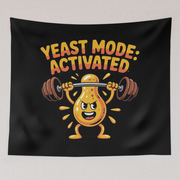 Item preview, Funny Beer Design – Yeast Mode Activated for Home Brewers designed and sold by CrunchyGoats.