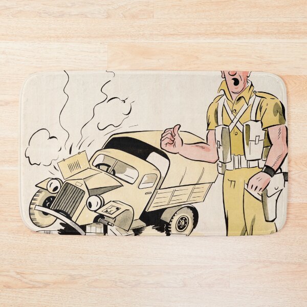 Item preview, World War II Propaganda Poster | British Ministry of Supply Art | David Langdon Cartoon | Military Vehicle Spare Parts designed and sold by artofuniverse.