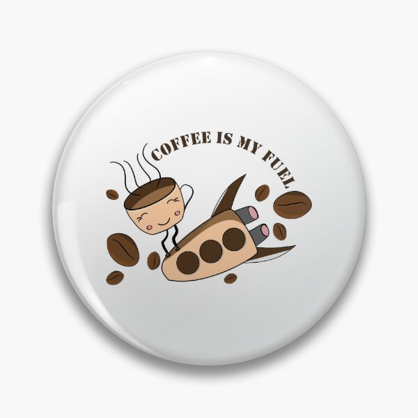 Item preview, Coffee Is My Fuel – Cute Coffee Cup Rocket Design designed and sold by ForcePrint.