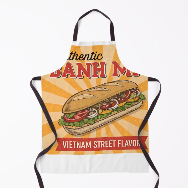 Item preview, Retro Vietnamese Banh Mi Sandwich – Authentic Street Food Design designed and sold by VividOrganica.