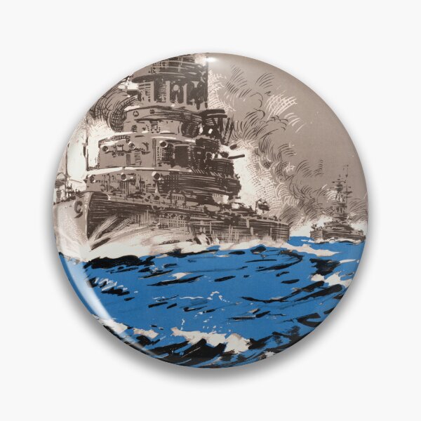 Item preview, WWII Propaganda Poster | Historical Battleship Art | Zinc in Military Production | Vintage War Decor & Maritime Collectible designed and sold by artofuniverse.