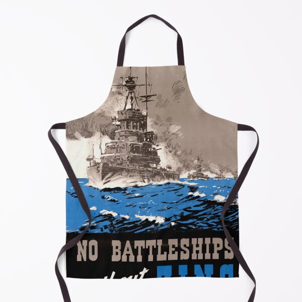 Item preview, WWII Propaganda Poster | Historical Battleship Art | Zinc in Military Production | Vintage War Decor & Maritime Collectible designed and sold by artofuniverse.