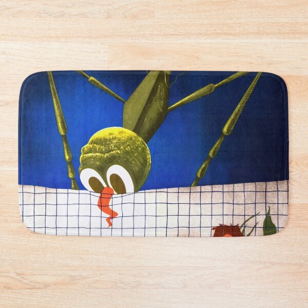 Item preview, Vintage WWII Public Health Poster | Net Profit Bed Net Art | Malaria Prevention Propaganda | Bold Colors & Humor designed and sold by artofuniverse.