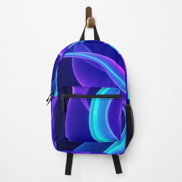 Item preview, Chromatic Waves “Electric Drift” | Teal and Violet Neural Flow Pattern designed and sold by CMdigit.
