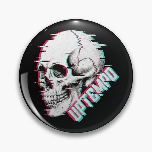 Item preview, Cráneo con fallas de ritmo rápido: diseño vaporwave techno y hardcore designed and sold by SPAZE-Typo.