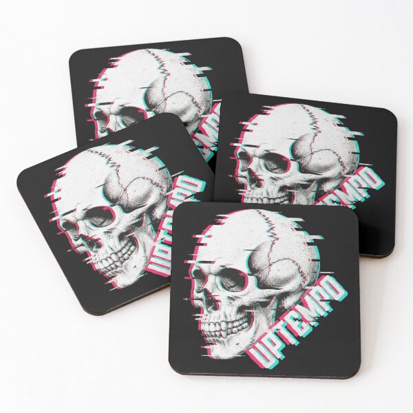Item preview, Uptempo Glitch Skull - Vaporwave Techno & Hardcore Design designed and sold by SPAZE-Typo.