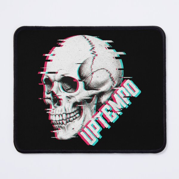Item preview, Uptempo Glitch Skull - Vaporwave Techno & Hardcore Design designed and sold by SPAZE-Typo.