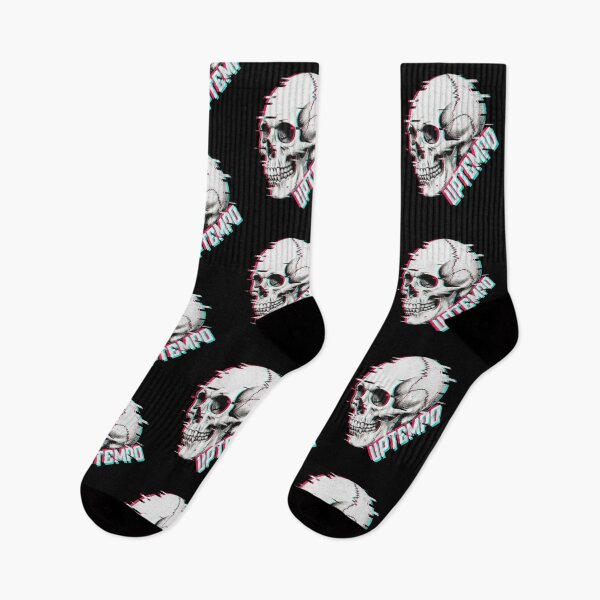 Item preview, Uptempo Glitch Skull - Vaporwave Techno & Hardcore Design designed and sold by SPAZE-Typo.