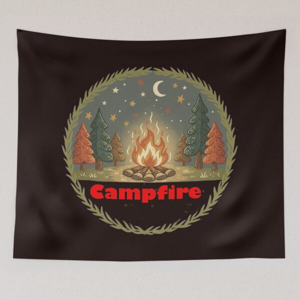 Item preview, Forest Glow Camping Graphic designed and sold by annenambiro.