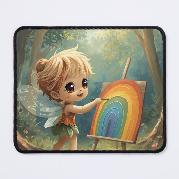 Item preview, Happy tree spirit with rainbow picture designed and sold by SimonsDesignArt.