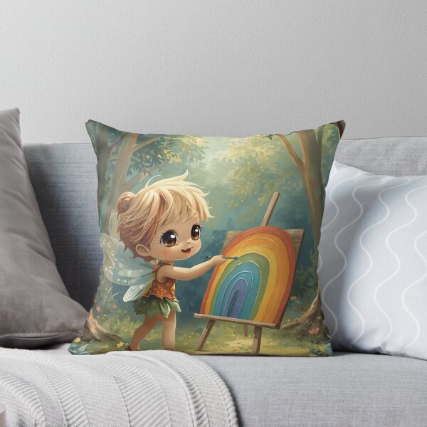 Item preview, Happy tree spirit with rainbow picture designed and sold by SimonsDesignArt.