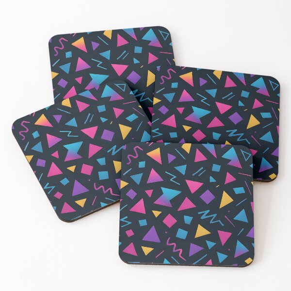 Item preview, Pattern Memphis Neon Anni ’80 – Geometrie Pop a Gradiente (Retro 80s Geometric Neon Pattern) designed and sold by galaxysalvo.