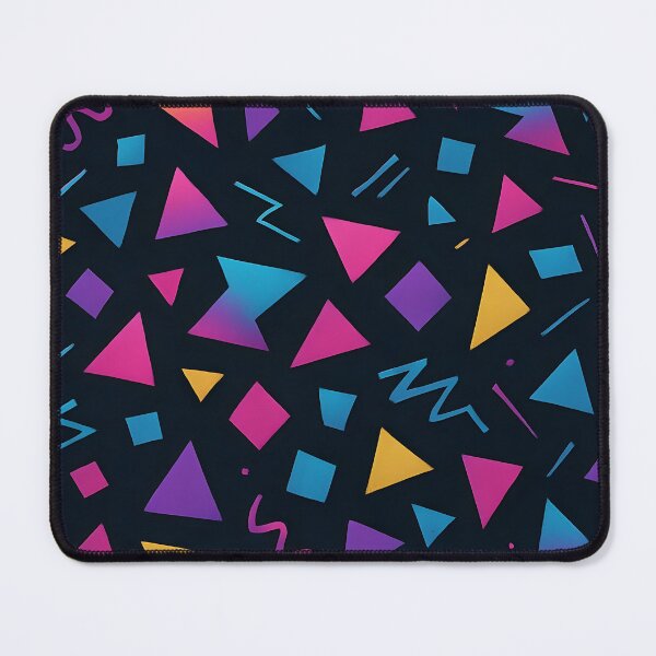 Item preview, Pattern Memphis Neon Anni ’80 – Geometrie Pop a Gradiente (Retro 80s Geometric Neon Pattern) designed and sold by galaxysalvo.