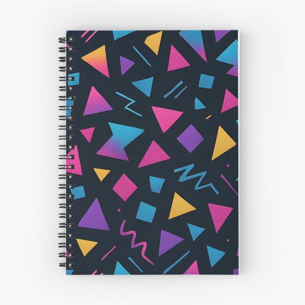 Item preview, Pattern Memphis Neon Anni ’80 – Geometrie Pop a Gradiente (Retro 80s Geometric Neon Pattern) designed and sold by galaxysalvo.