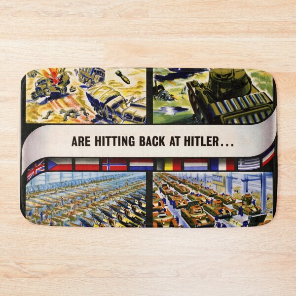 Item preview, World War II Propaganda Poster | Allied Unity & Strength | British Munitions Production | WWII Art Print | Historical Decor designed and sold by artofuniverse.