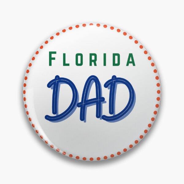 Item preview, Florida Dad Football Gameday Pin Button designed and sold by Kickoff Buttons.