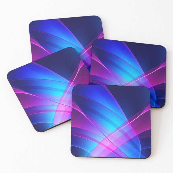 Item preview, Chromatic Waves “Aurora Pulse” | Neon Magenta and Cyan Gradient Flow designed and sold by CMdigit.