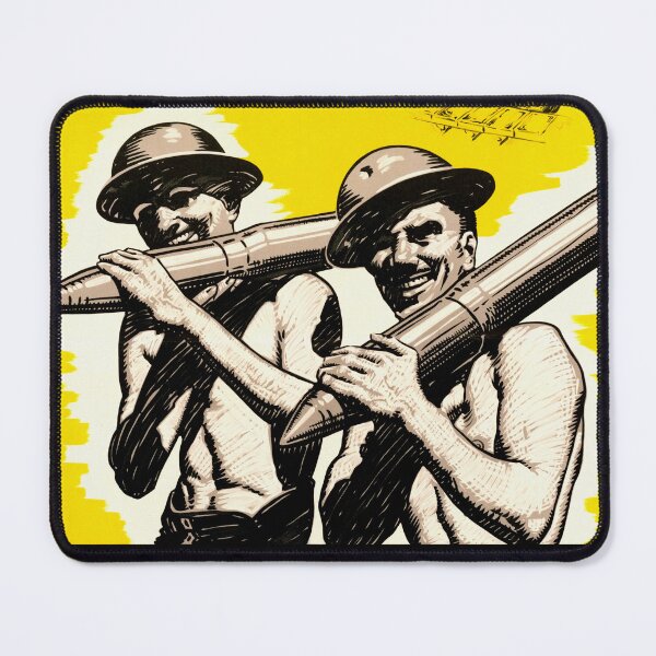 Item preview, Vintage WWII Propaganda Poster | Bold Yellow & Black Art | Industrial Mobilization | More Zinc & More Shells Call to Action designed and sold by artofuniverse.