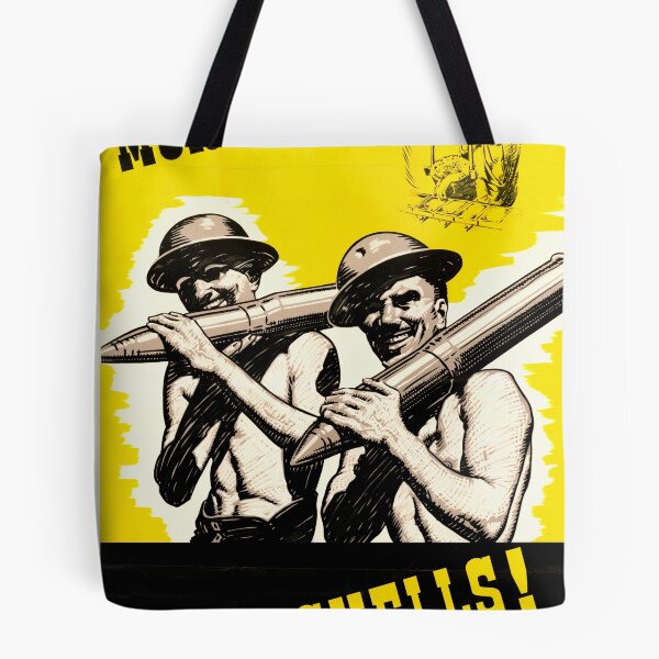 Item preview, Vintage WWII Propaganda Poster | Bold Yellow & Black Art | Industrial Mobilization | More Zinc & More Shells Call to Action designed and sold by artofuniverse.