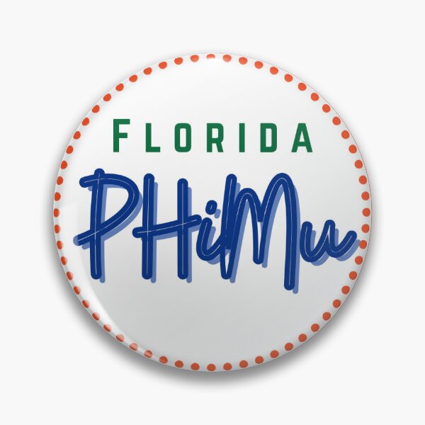 Item preview, Florida Sorority Football Gameday Pin Button designed and sold by Kickoff Buttons.