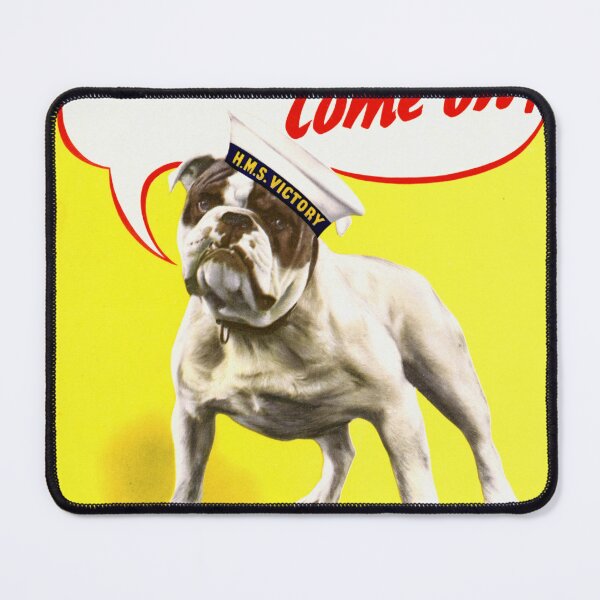 Item preview, WWII British Propaganda Poster | Bulldog & Naval Strength | War Savings Encouragement | HMS Victory Art Print | Bold Colors Decor designed and sold by artofuniverse.