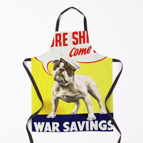 Item preview, WWII British Propaganda Poster | Bulldog & Naval Strength | War Savings Encouragement | HMS Victory Art Print | Bold Colors Decor designed and sold by artofuniverse.