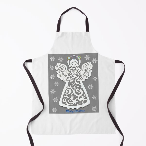 Item preview, Folk Angel Christmas Card – Papercut Style ‘Merry Christmas’ Design designed and sold by AmberWit.