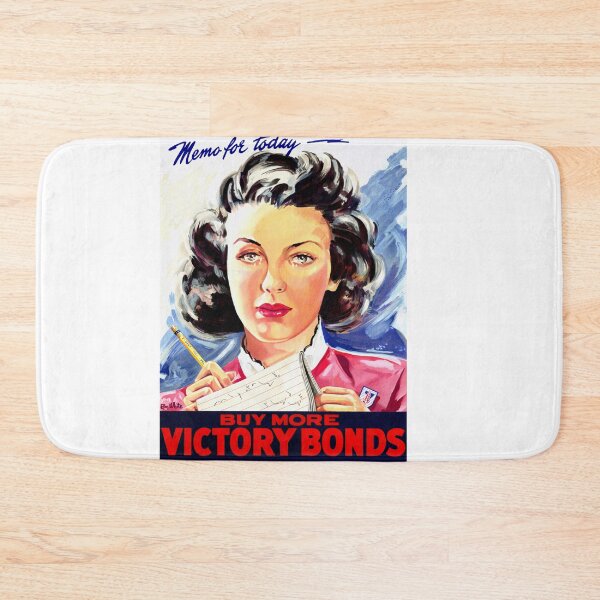 Item preview, Vintage WWII Propaganda Poster | Buy More Victory Bonds Art Print | Patriotic Female Figure | Mid-Century Commercial Art designed and sold by artofuniverse.