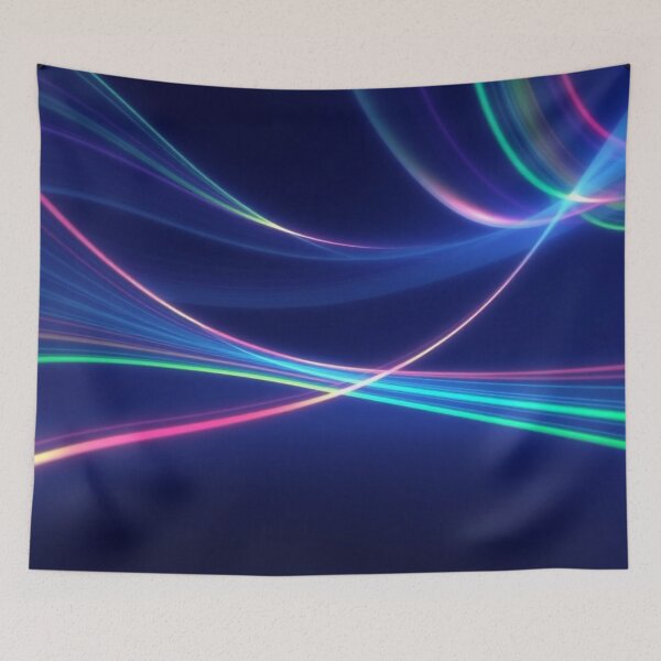 Item preview, Chromatic Waves “Prism Current” | Rainbow Neural Flow Abstract Pattern designed and sold by CMdigit.