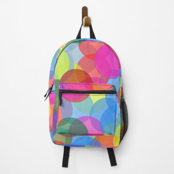 Item preview, Vibrant Overlay Circles Pattern: Abstract Rainbow Bubble Pop Art designed and sold by DeeLulu.