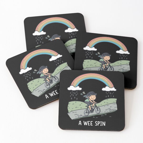 Item preview, A Wee Spin - Scottish Cycling Rainbow Design | Scotland Bike Rider Heritage Art designed and sold by Loom on the Loch.