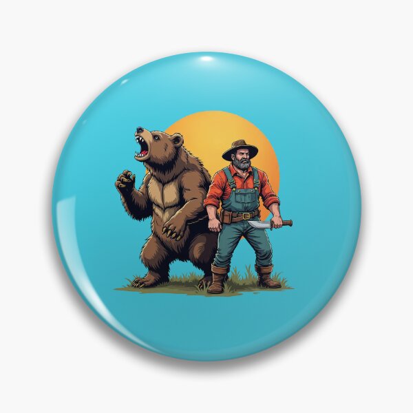 Item preview, Bear Man Axe Wilderness Lumberjack Outdoors Vintage designed and sold by TeeARTHY.