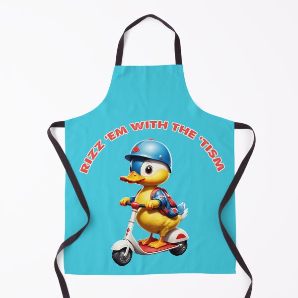 Item preview, Rizz Em With The Tism Funny Duck Meme designed and sold by TeeARTHY.