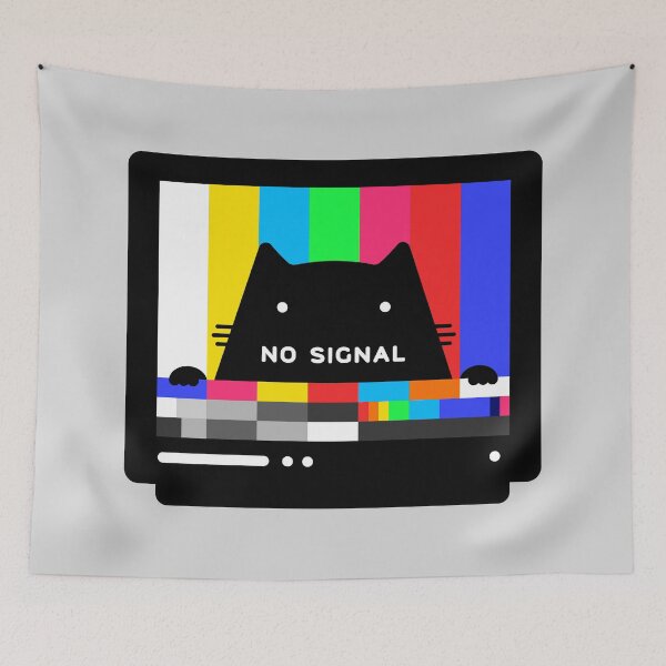 Item preview, No Signal Cat designed and sold by Quilimo Studio.