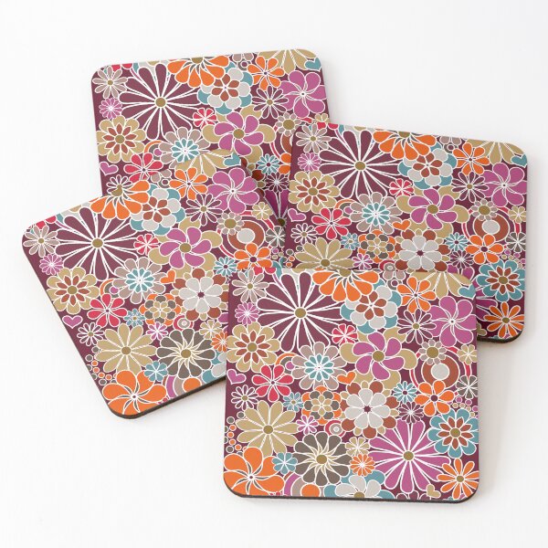 Item preview, Retro Groovy Floral Pattern designed and sold by Alondra.