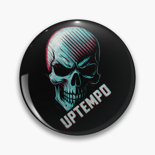 Item preview, Calavera con fallas 3D Uptempo: diseño vaporwave techno y hardcore designed and sold by SPAZE-Typo.