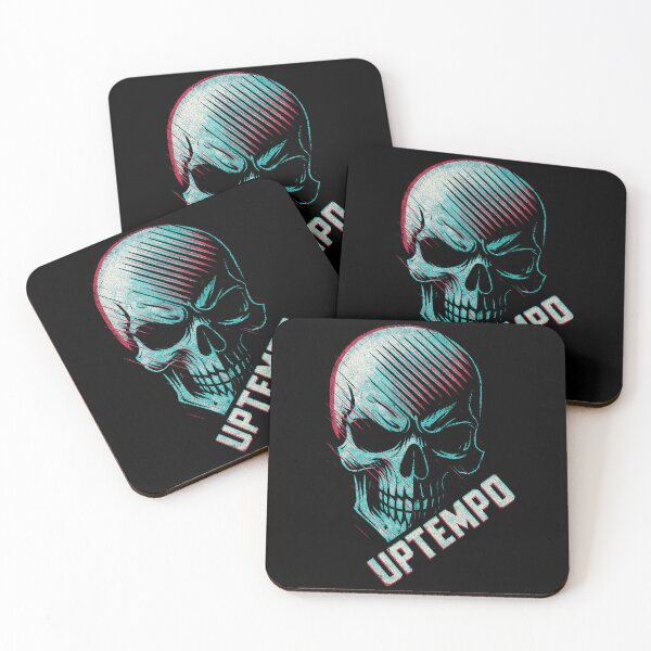 Item preview, Uptempo 3D Glitch Skull - Vaporwave Techno & Hardcore Design designed and sold by SPAZE-Typo.