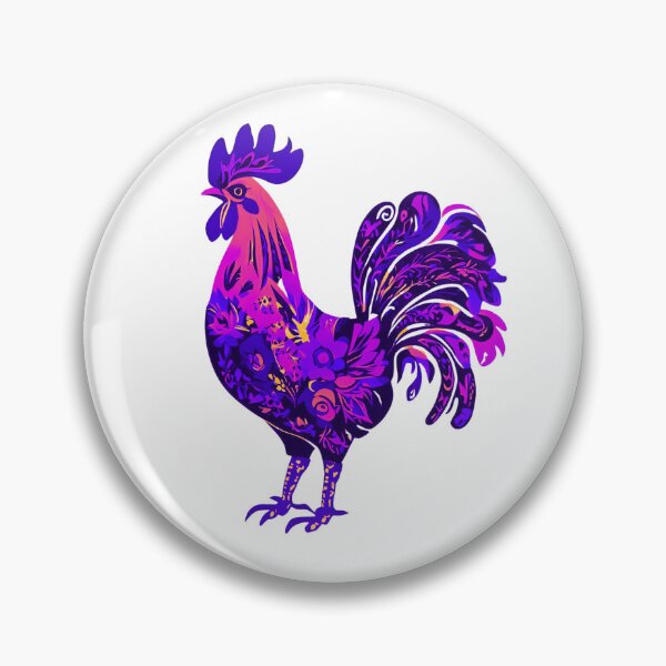 Item preview, Neon Folk Rooster – Modern Twist on Polish Tradition designed and sold by AmberWit.