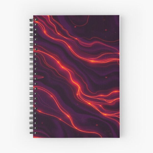 Item preview, Chromatic Waves “Pulse Divergence” | Fiery Amber and Crimson Energy Flow Pattern designed and sold by CMdigit.