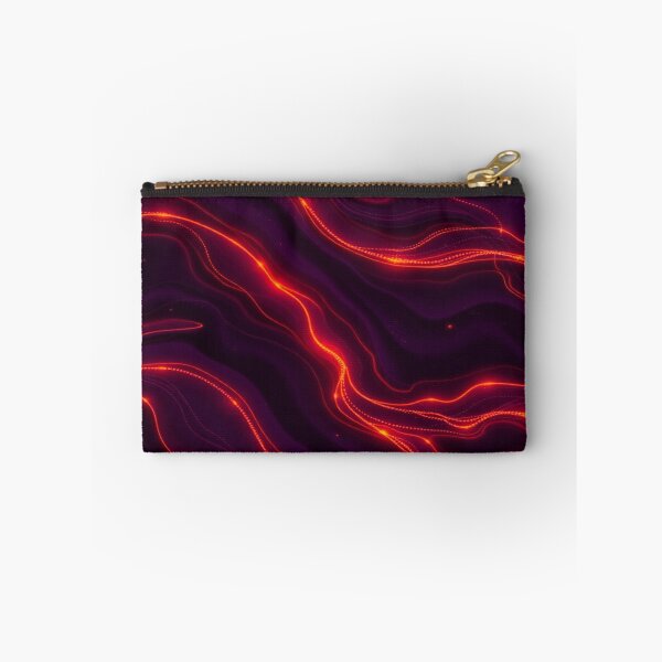 Item preview, Chromatic Waves “Pulse Divergence” | Fiery Amber and Crimson Energy Flow Pattern designed and sold by CMdigit.
