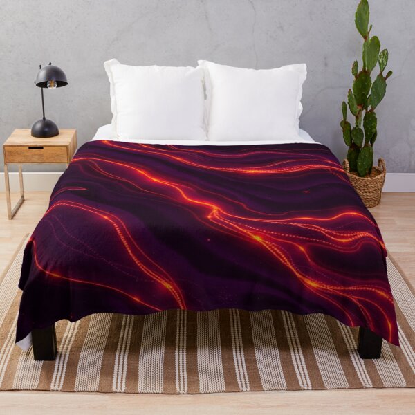 Item preview, Chromatic Waves “Pulse Divergence” | Fiery Amber and Crimson Energy Flow Pattern designed and sold by CMdigit.