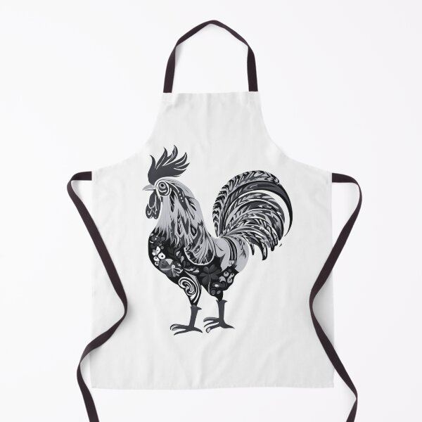 Item preview, Black & White Folk Rooster – Minimalist Polish Art Design designed and sold by AmberWit.