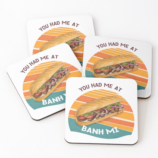 Item preview, You Had Me At Bánh Mì – Retro Vietnamese Sandwich Sunset Design designed and sold by VividOrganica.